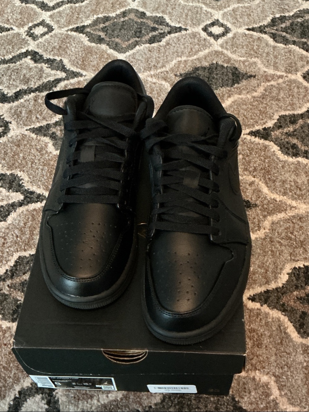 Triple Black Jordan 1 Lows